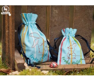 ITH Stickserie - Beutel Blanko mit Tunnelzug ohne sichtbare Nähte innen